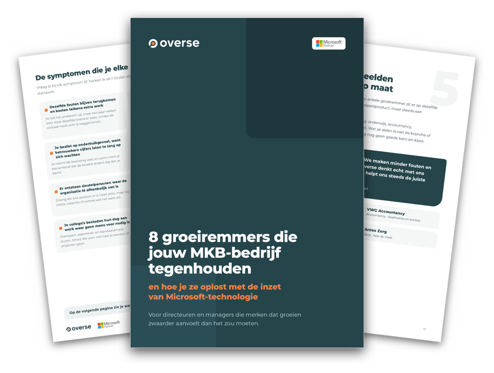 Het Overse e-book: 8 groeiremmers die jouw MKB-bedrijf tegenhouden