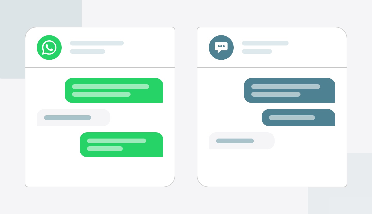 Verzenden van automatiseerde berichten via WhatsApp en SMS